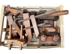 Collection of woodworking tools