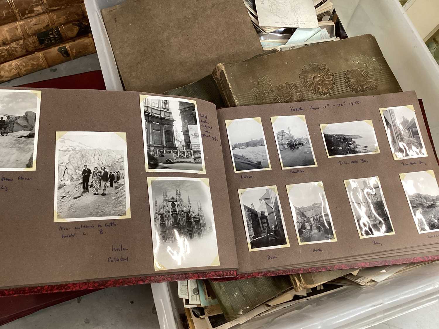 Five boxes of mixed ephemera to include photograph albums. - Image 4 of 19