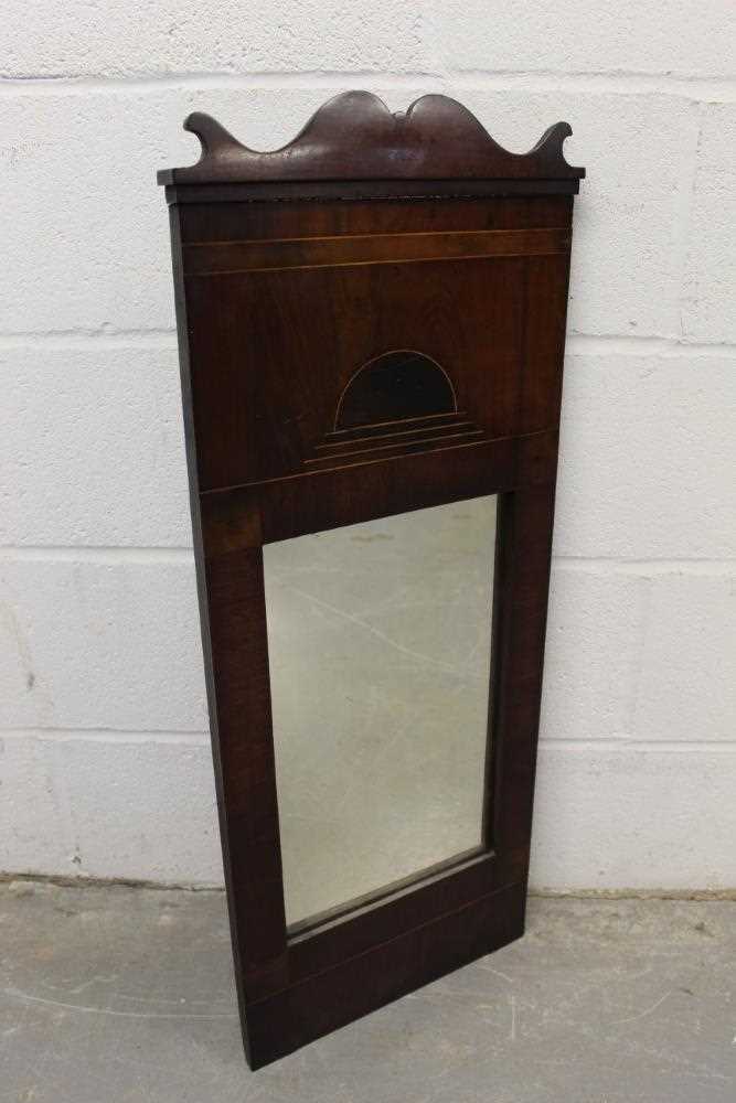 A 19th century Continental Biedermeier mahogany wall mirror