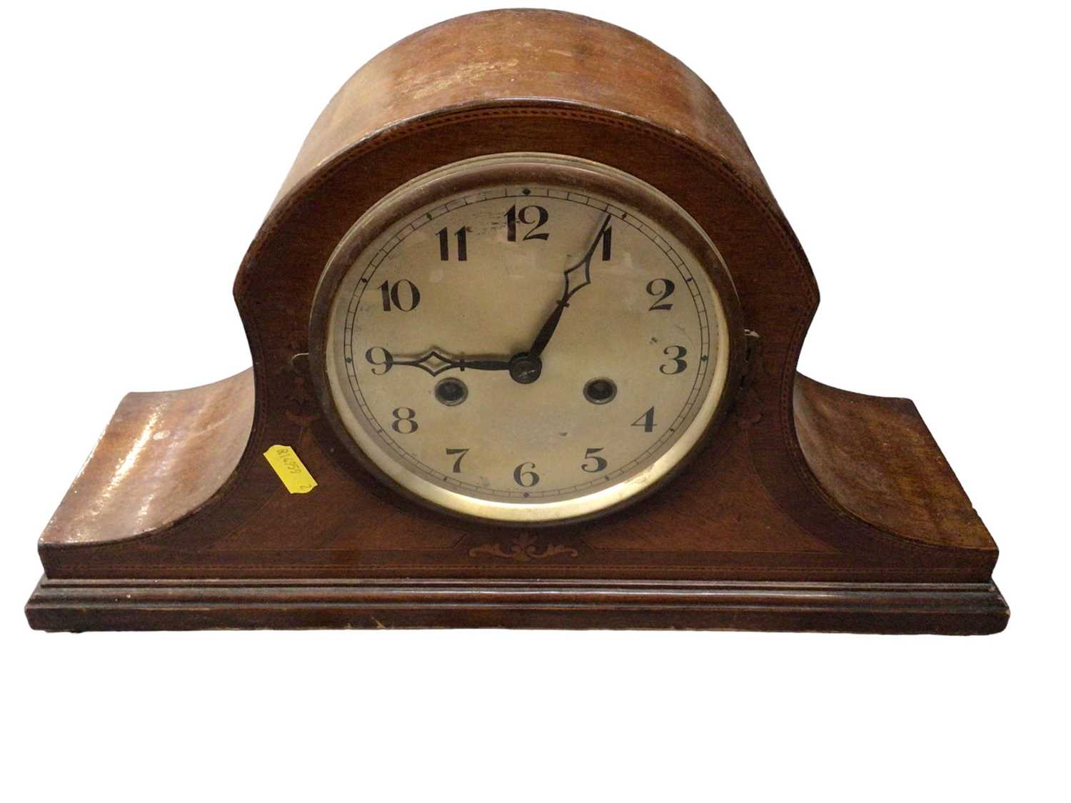 Three 1930s mantle clocks, a wall clock and a Short & Mason London wall barometer (5) - Image 2 of 5