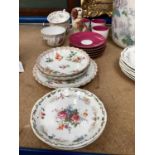 Dresden teaware, Victorian slop pail and decorated china (qty)