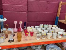 Group of commemorative ceramics and glassware