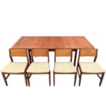 1960s teak table and set of four chairs by Windsor and Newton