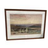Arthur Henry Enoch (1849-1917) watercolour- Dartmoor landscape