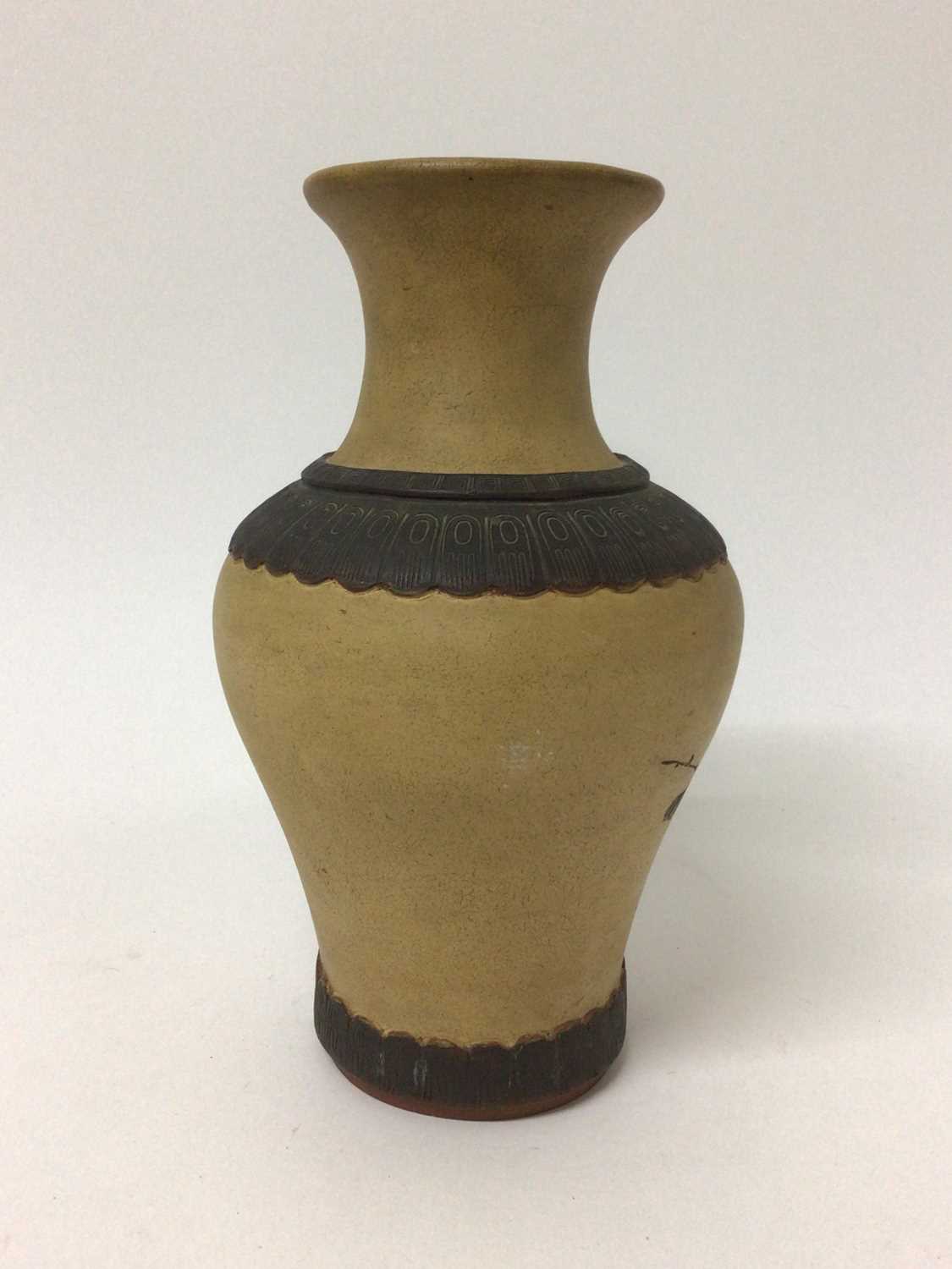 Yixing pottery vase - Image 2 of 4