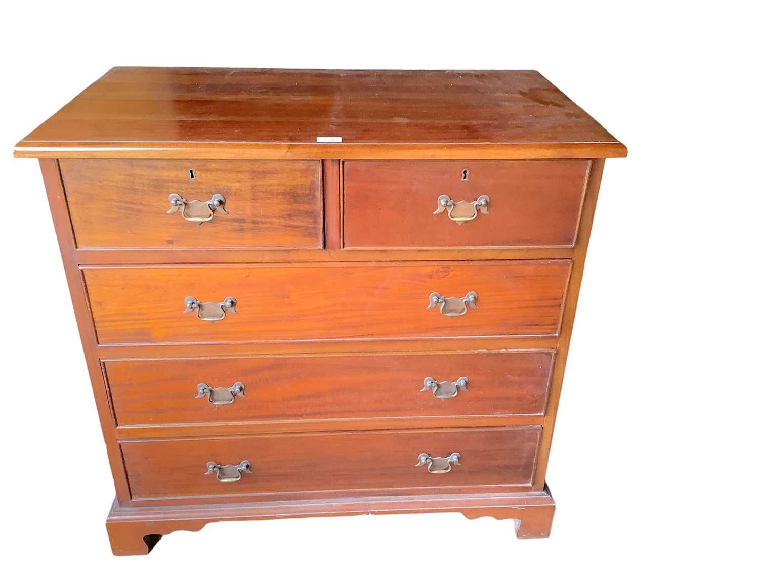 George III style mahogany chest of drawers