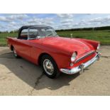 1960 Sunbeam Alpine sports convertible, 1600cc engine, manual gearbox with overdrive, reg. no. 3685