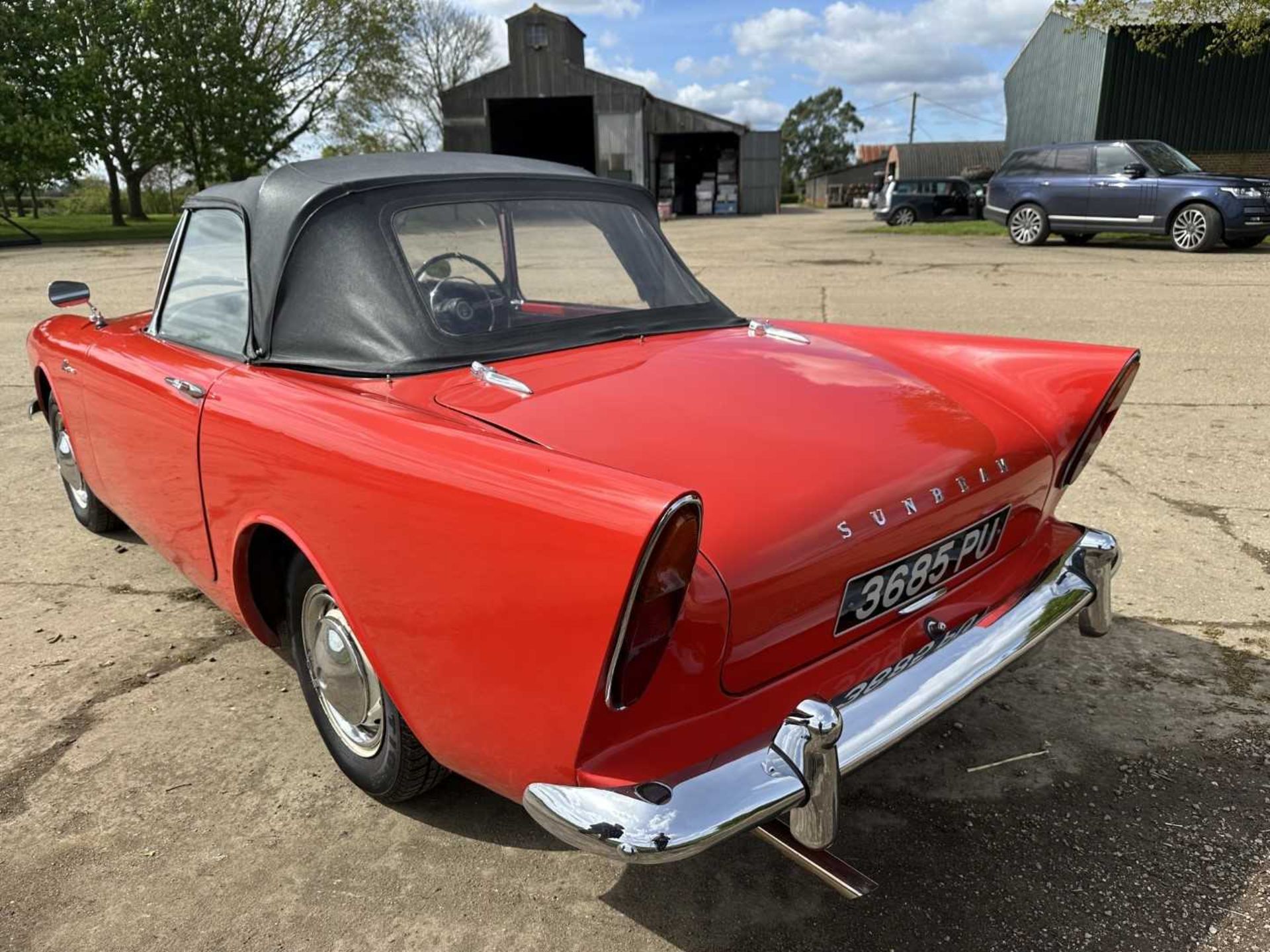 1960 Sunbeam Alpine sports convertible, 1600cc engine, manual gearbox with overdrive, reg. no. 3685 - Image 8 of 30