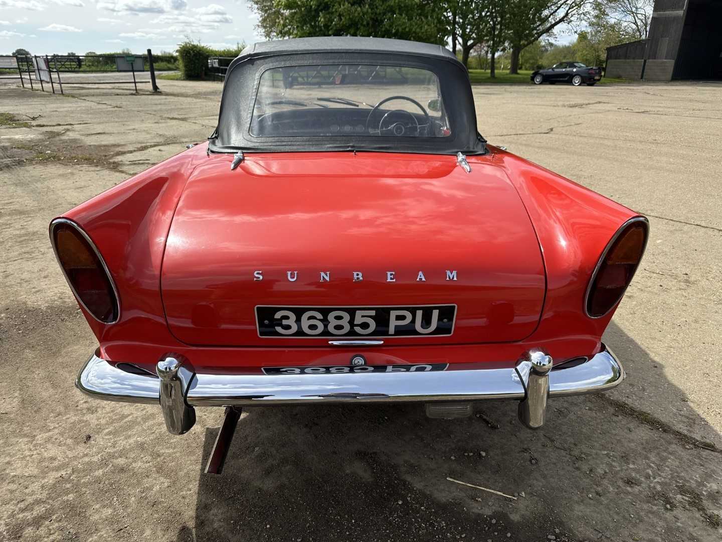 1960 Sunbeam Alpine sports convertible, 1600cc engine, manual gearbox with overdrive, reg. no. 3685 - Image 3 of 30