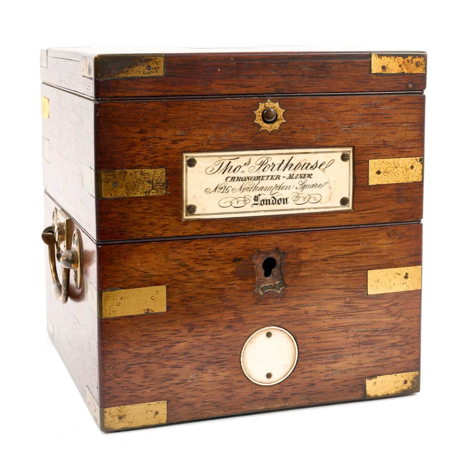 Fine 19th century Thomas Porthouse ships' chronometer in brass bound rosewood case