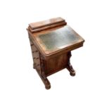 Victorian walnut Davenport desk