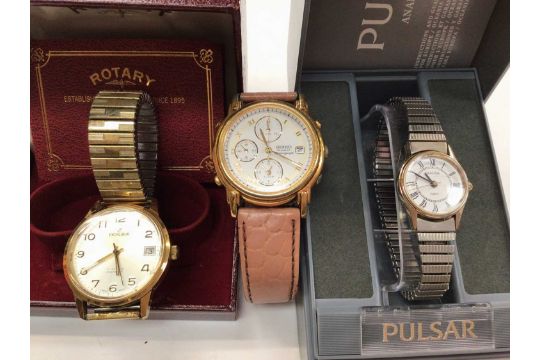 Three wristwatches - Image 1 of 4