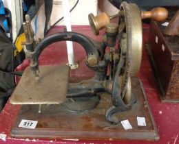 An antique Wilcox & Gibbs sewing machine - no case