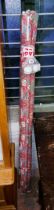 Four John Lewis roller blinds with William Morris printed floral design and fittings
