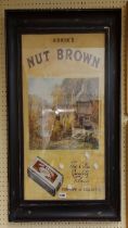 A framed vintage Adkin's Nut Brown Tobacco advertising poster - Issued by the Imperial Tobacco