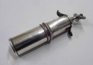 An import marked 925 silver plunger action atomiser scent bottle