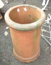 An old terracotta chimney pot