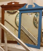 Two Edwardian mirrors from dressing tables