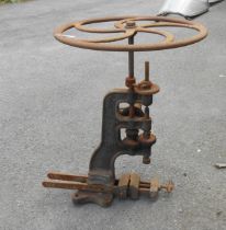 A large old pillar drill