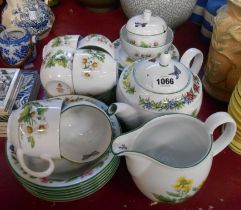 A quantity of Royal Worcester oven-to-tableware decorated in the 'Worcester Herb' pattern