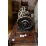 An old Frister & Rossmann electric sewing machine