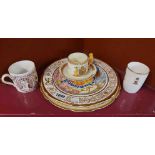 A small quantity of commemorative china comprising Paragon bone china Edward VIII and George VI