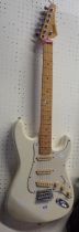 A Hohner Professional ST Special 'Stratocaster' copy with white finish - circa 1980's