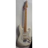 A Hohner Professional ST Special 'Stratocaster' copy with white finish - circa 1980's