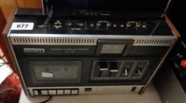A vintage Sony cassette player/recorder