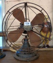 A vintage G.E.C. desk fan