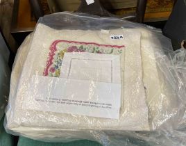 A quantity of handkerchiefs including fine cotton, silk, embroidered, etc. - sold with two king size