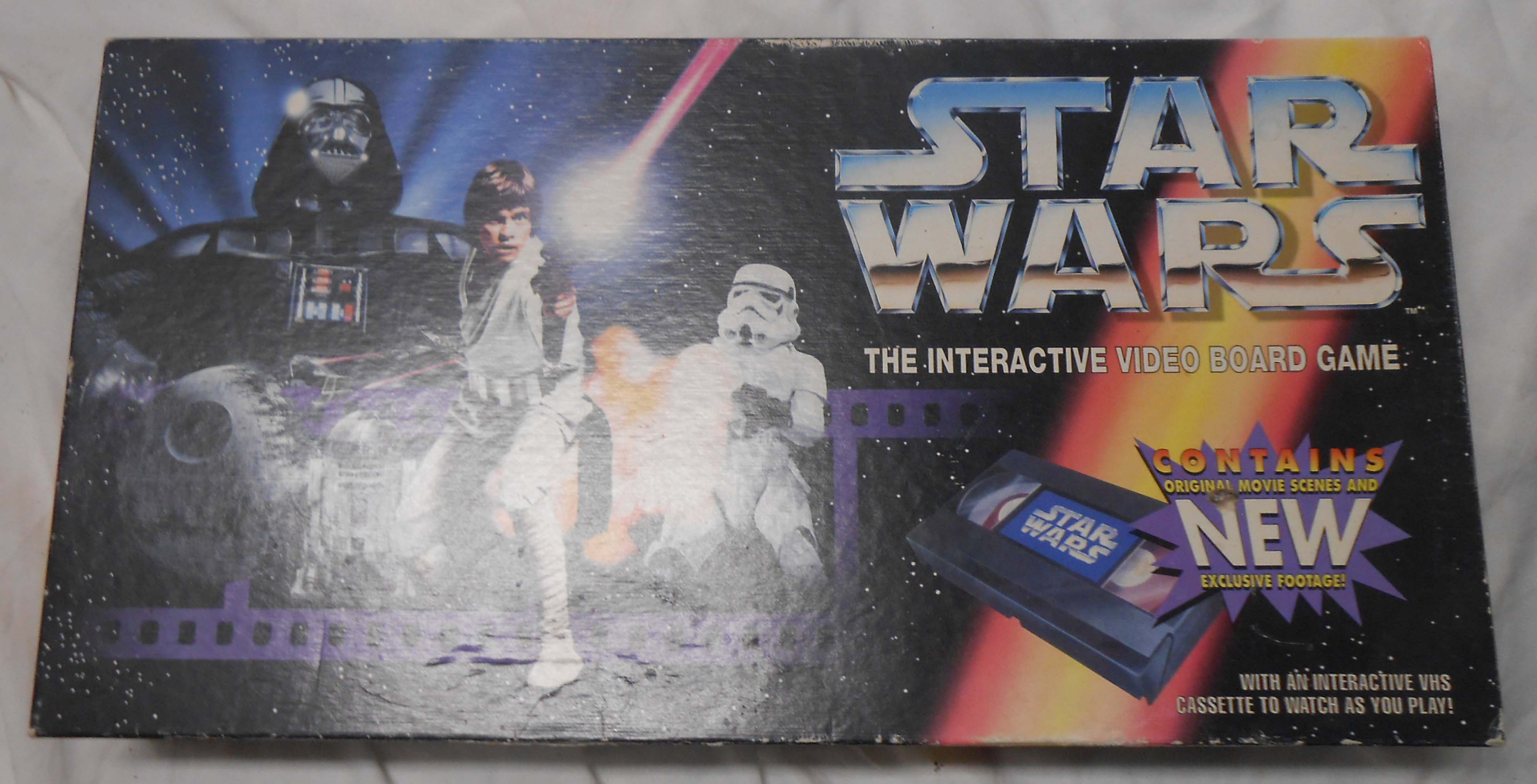 A vintage boxed Star Wars interactive board game