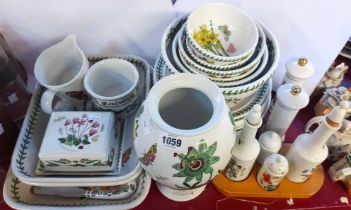 A quantity of Portmeirion tableware, decorated in the Botanic Garden pattern including serving