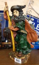 A large resin wizard figurine by Shudehill Giftware