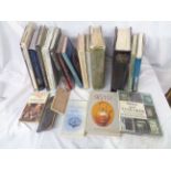 A selection of hardback and other antiques reference books including numerous English porcelain