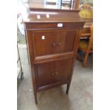 A 52cm Columbia Grafonola in original mahogany lift-top cabinet with louvred speaker doors and