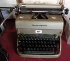 A vintage Remington Rand typewriter