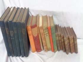 A selection of assorted hardback books including military interest, 8vols. The Canterbury Poets