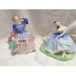 Two Royal Doulton figures comprising 'Blithe Morning' HN 2021 and 'Giselle' HN 2139