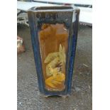 A glazed ceramic Oriental style umbrella stand