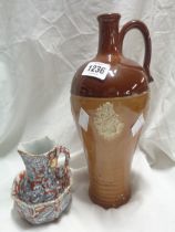 An early 19th Century Mason's Ironstone miniature jug and bowl - sold with a small Doulton Lambeth