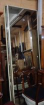 A pair of modern oblong tailor's style mirrors - both 2.25m X 77cm