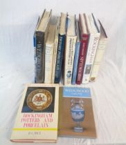 A selection of hardback antiques reference books - all ceramics interest including Derby,