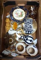 A box containing a quantity of ceramics including bone china, etc.