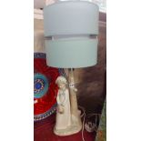 A Nao porcelain figural table lamp