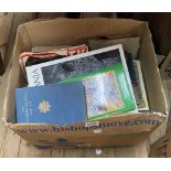 A box containing a quantity of assorted hardback and other books, publications, etc. - various