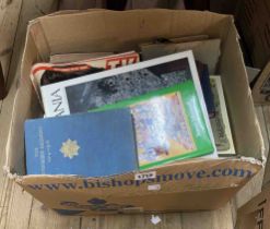 A box containing a quantity of assorted hardback and other books, publications, etc. - various