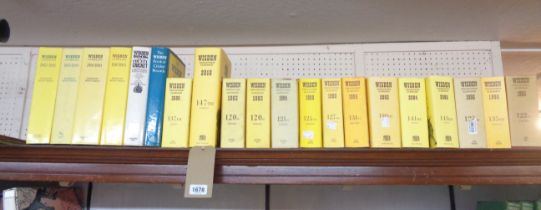 Wisden: 13vols., small format 'Cricketers' Almanack' 1983 to 2006, a larger 2010 edition, 4vols., '