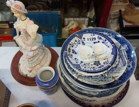 A small quantity of ceramics including plates, vases, etc.