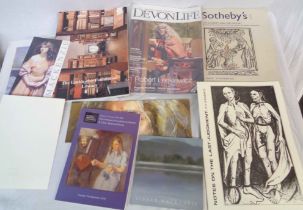 R.O. Lenkiewicz: a collection of ephemera including fliers, notes, catalogues and copy of Devon Life